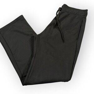 NIKE Therma-Fit Wide-Leg Training Pants Womens S Black Drawstring Athletic Gym